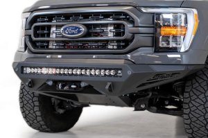 Ford F-150 Front Bumper - Addictive Desert Designs - Stealth Fighter Winch - Hammer Black - 2021 Ford F-150 Front Bumper - Addictive Desert Designs - Stealth Fighter Winch - Hammer Black - 2021